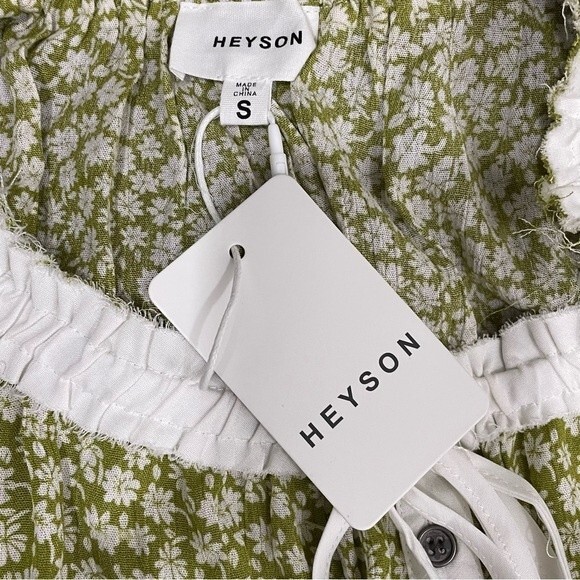 NWT Heyson Mossy Stone Sage Button Up Blouse - Picture 6 of 9